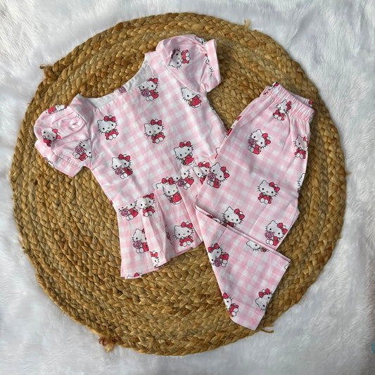 Girls Set - Pink Kitty