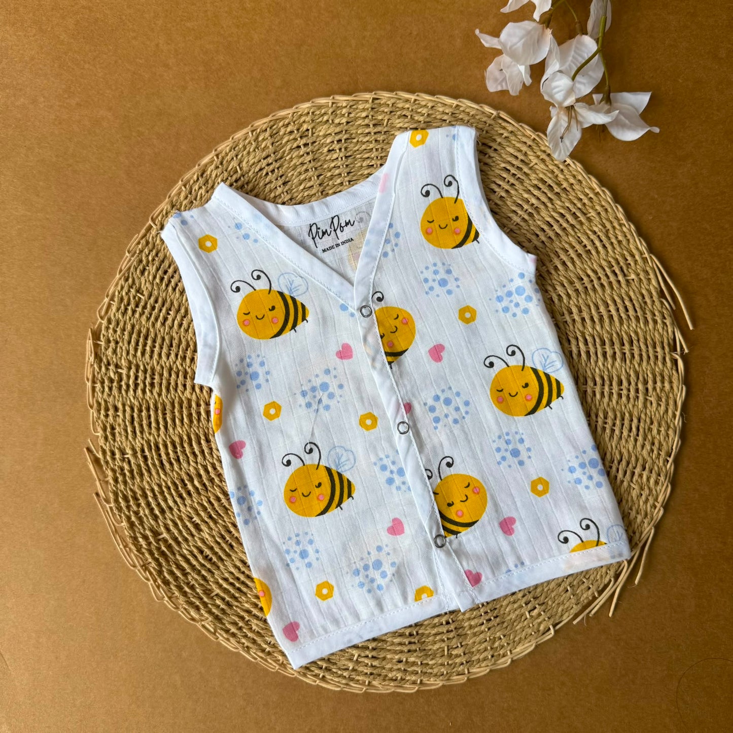 Premium Muslin Baby Jabla - Honey Bee