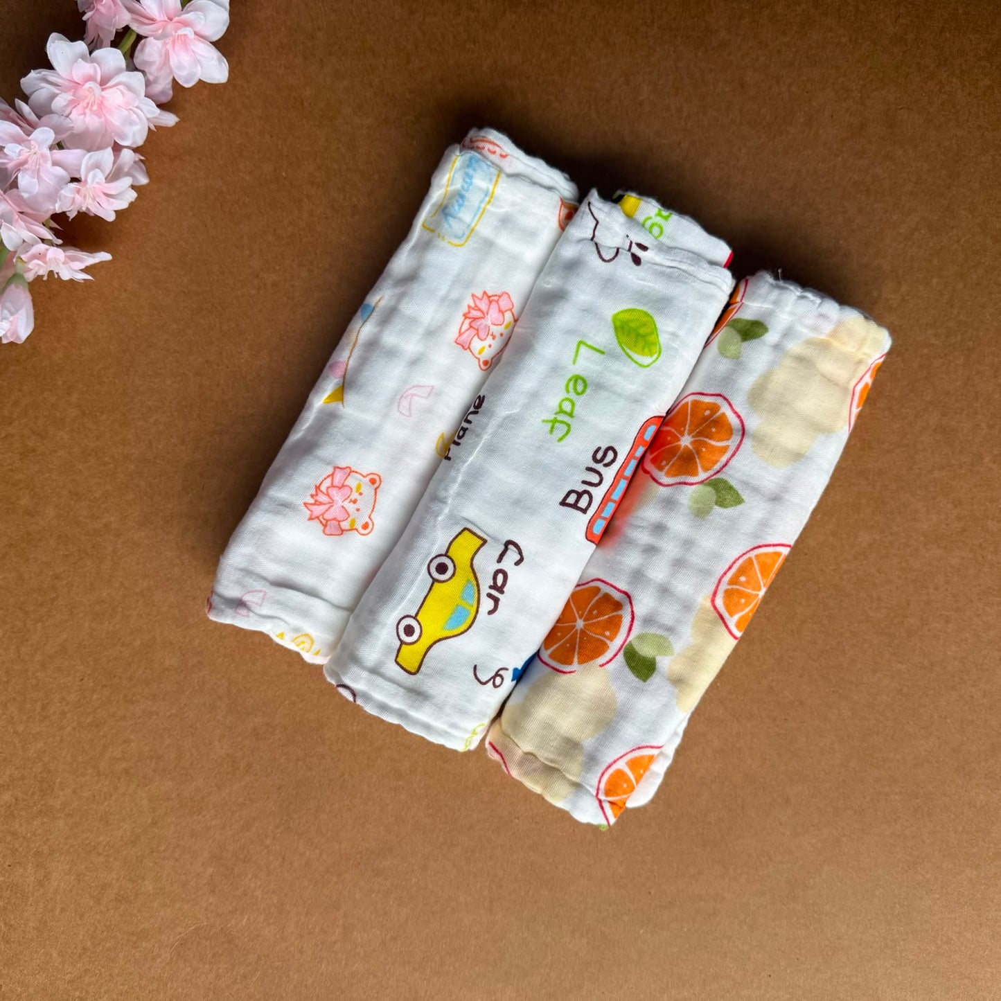 Baby Burp Cloth Combo (3pcs)