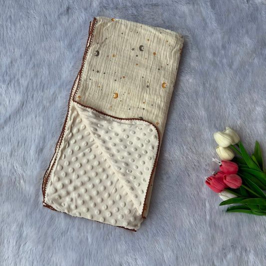 Muslin Bubble Blanket - Yellow Moon