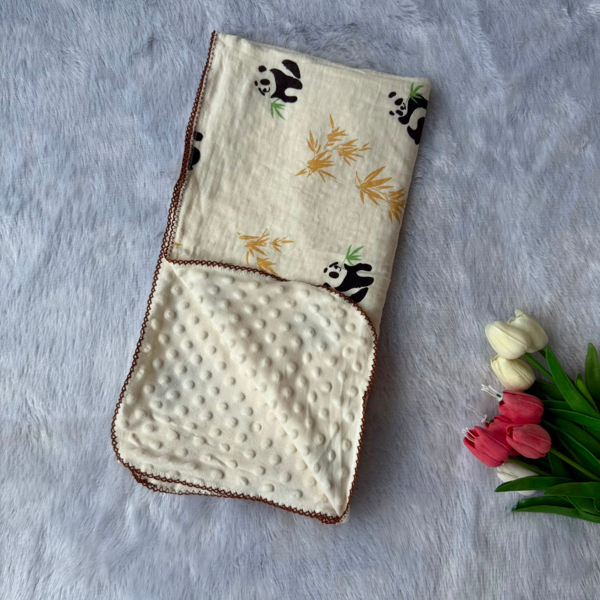 Muslin Bubble Blanket - Panda