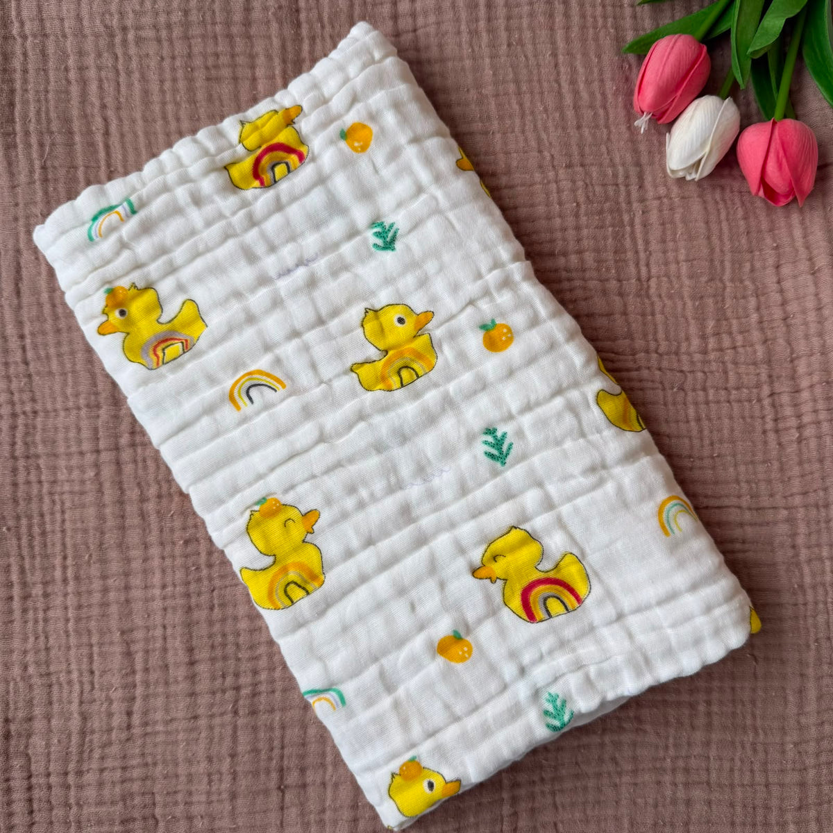 Muslin 6 Layer Bath Towels - Duck