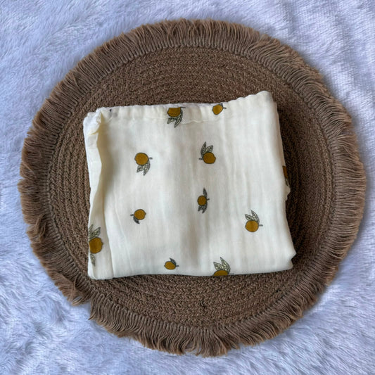 Muslin 6 Layer Bath Towels - Lemon
