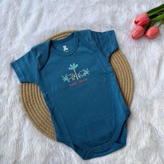Knitted cotton Baby  Romper - Safari World