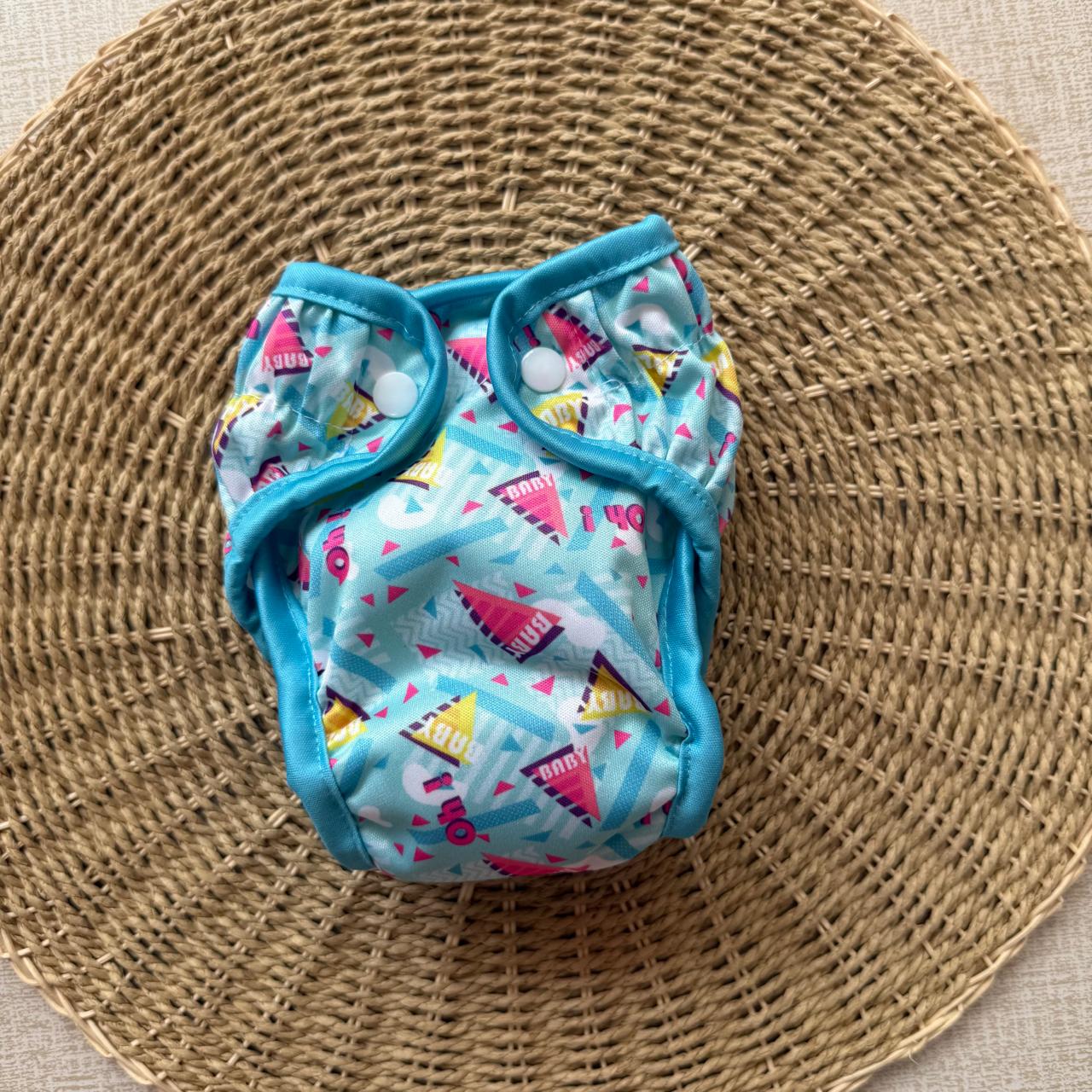 New Born Cloth Diapers - Blue