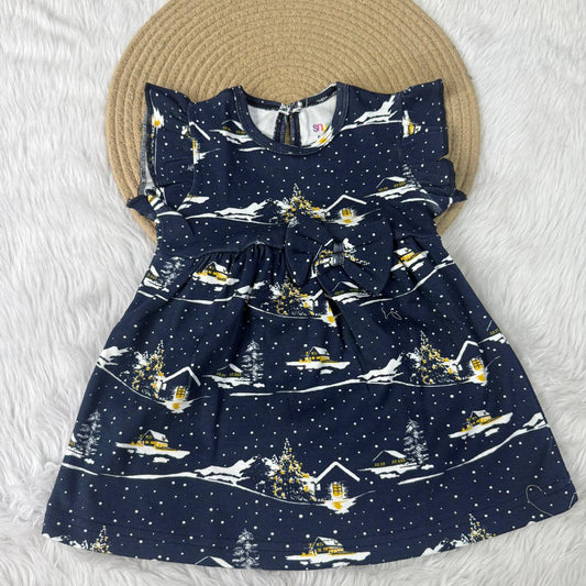 Girl Frocks - Navyblue