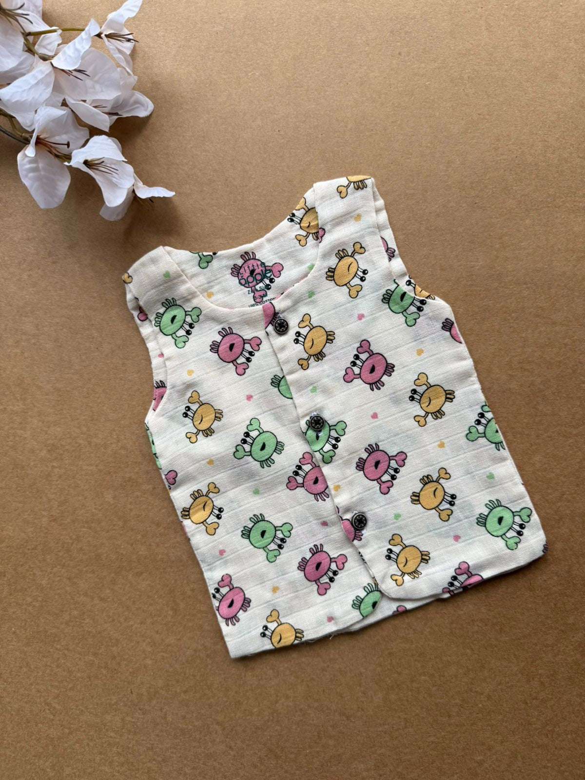 Double Layer Muslin Baby Jabla - Crab