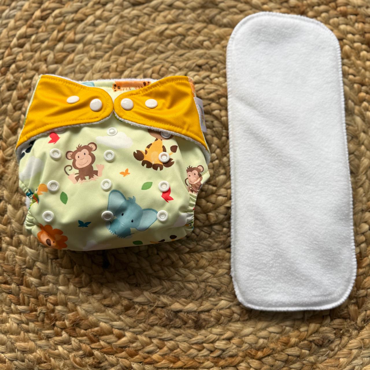 OneFit Free Size Cloth Diapers -  Jungle Joy