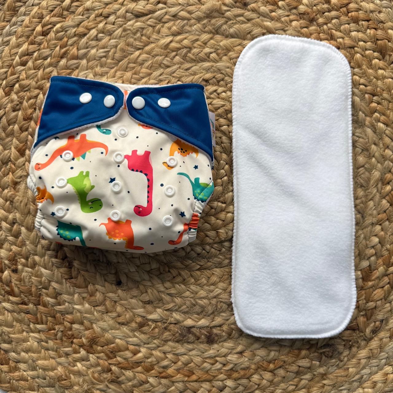OneFit Free Size Cloth Diapers -  Dino Pop