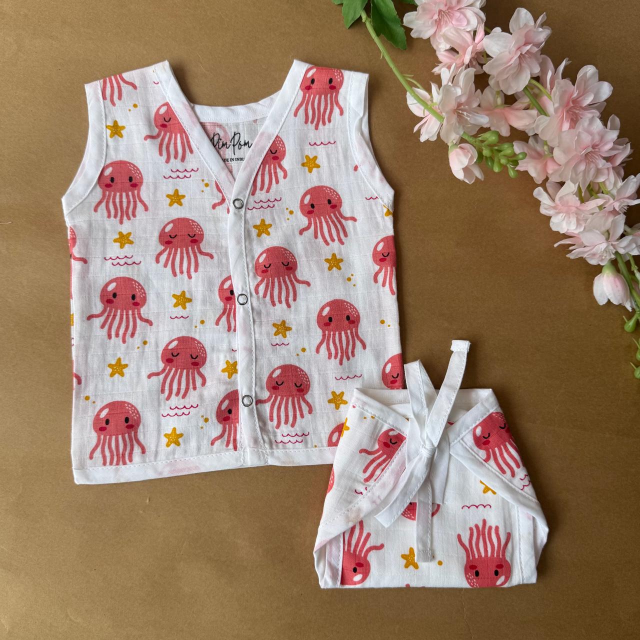 Premium Muslin Baby Jabla & Nappy Matching Sets (10 pcs)