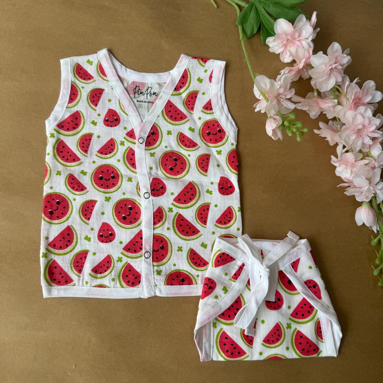 Premium Muslin Baby Jabla & Nappy Matching Sets (10 pcs)