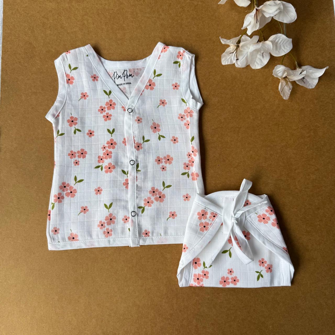 Premium Muslin Baby Jabla & Nappy Matching Sets (10 pcs)