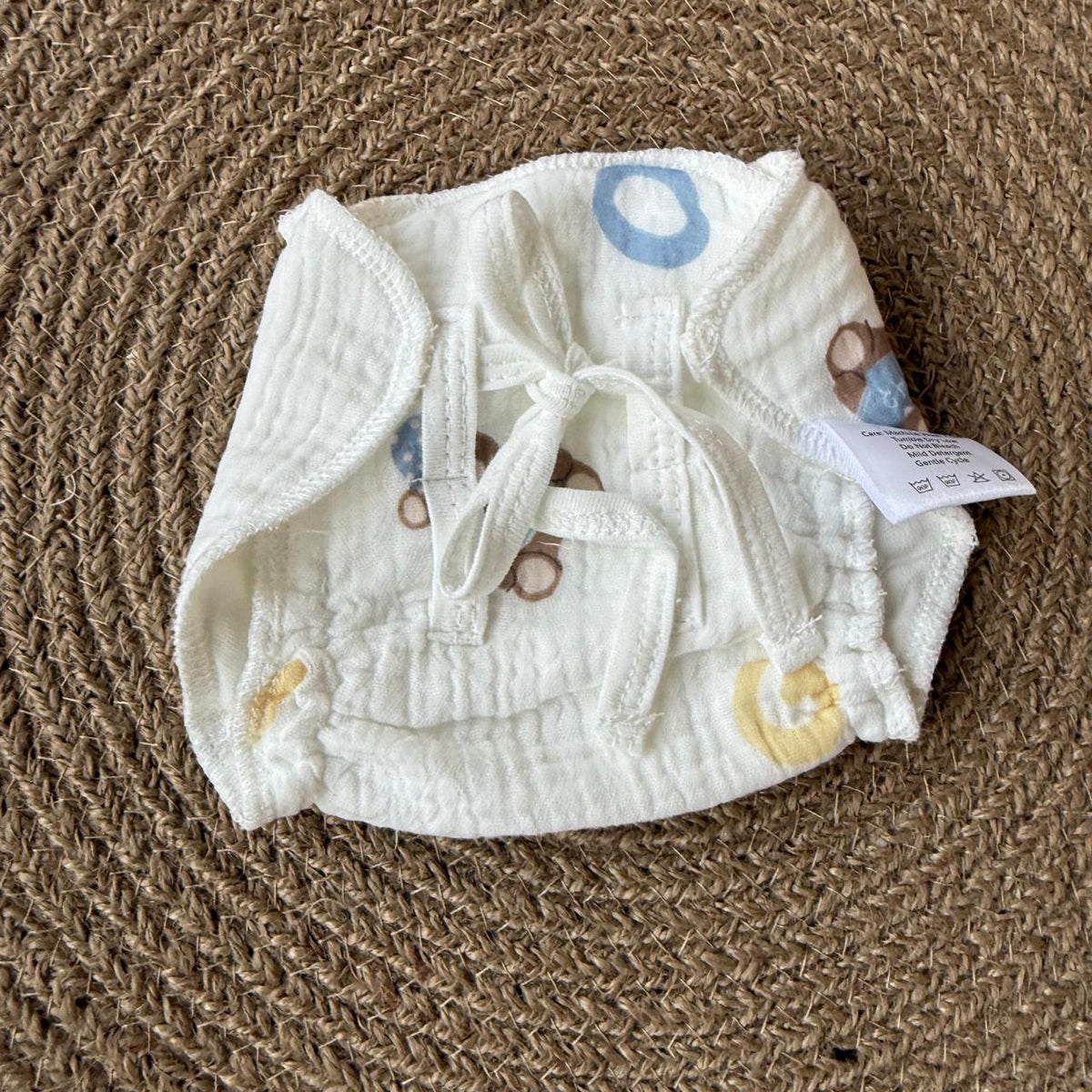 Crinkled Muslin Baby Nappy Combo (6 Pcs) - {Assorted}