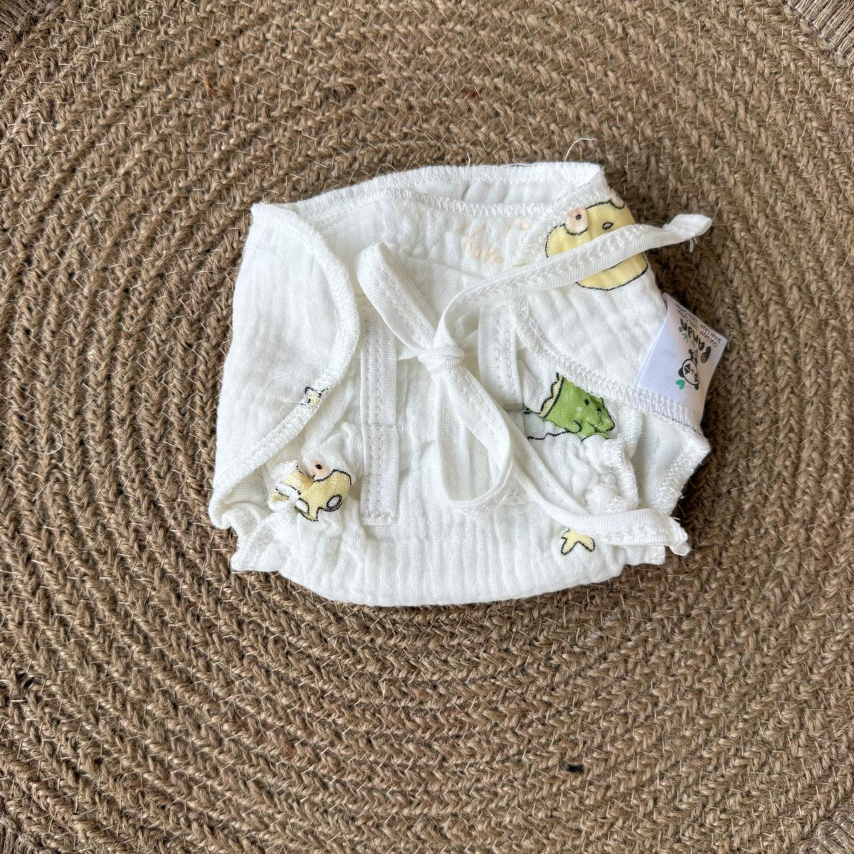 Crinkled Muslin Baby Nappy Combo (6 Pcs) - {Assorted}