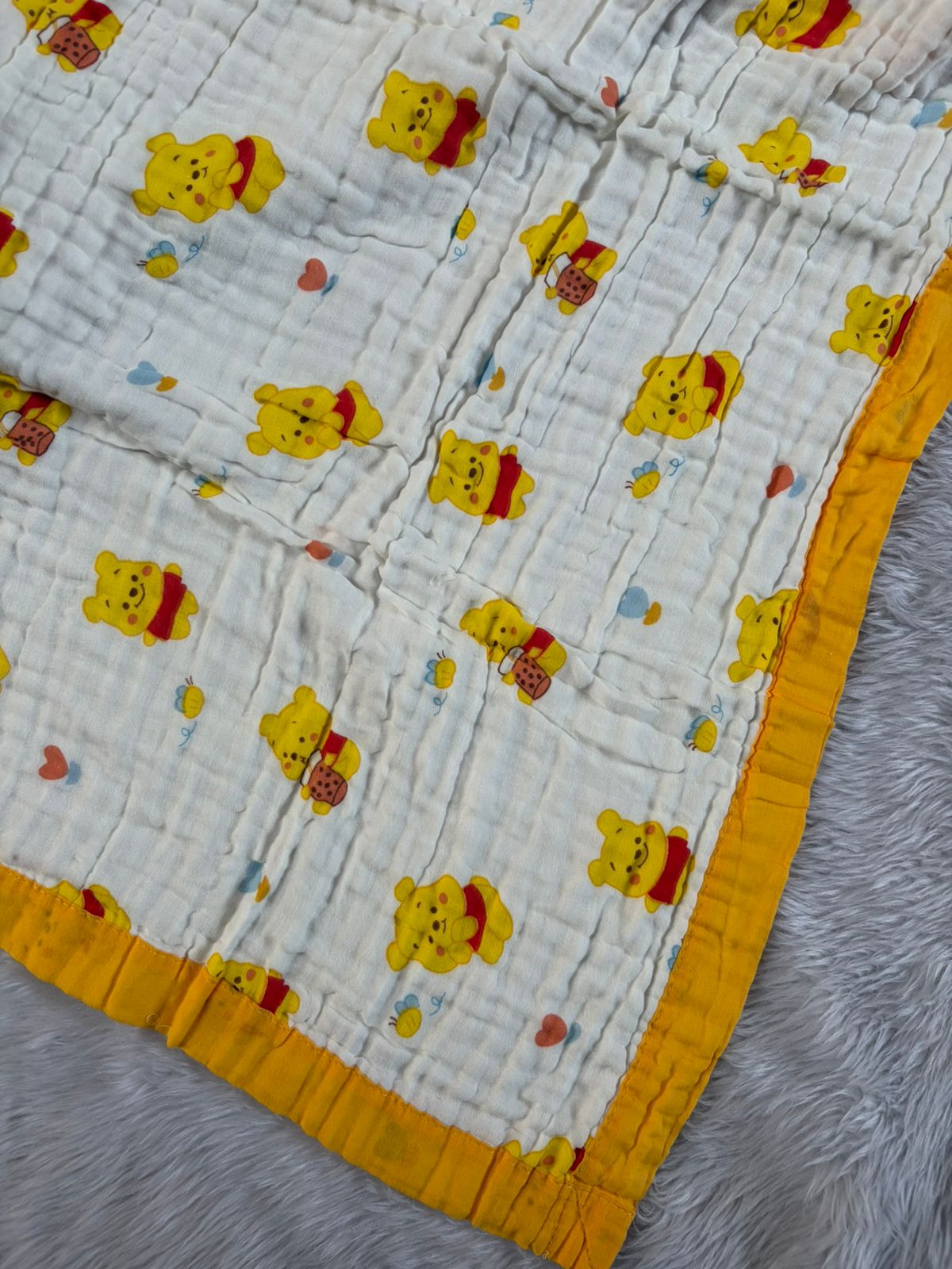 Muslin Blanket 6 Layer - Yellow Panda