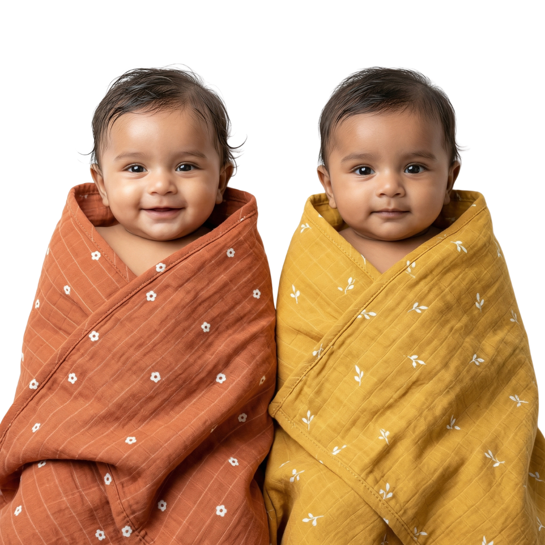 Muslin Bath Towels - Combo 2