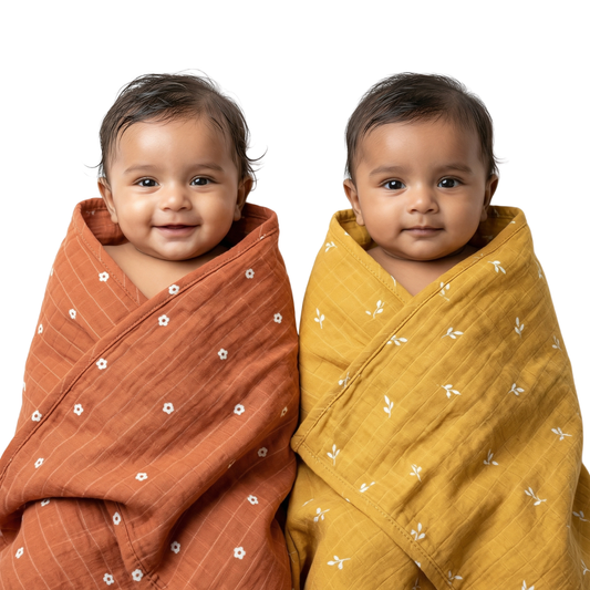 Muslin Bath Towels - Combo 2
