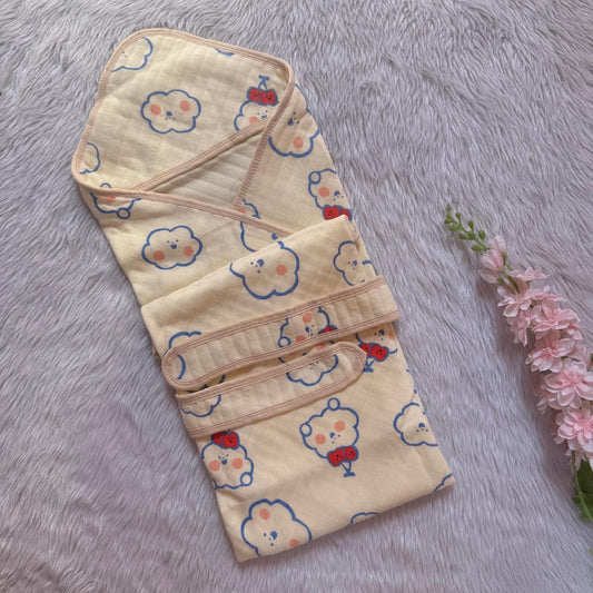 Premium beige Hooded Towel with Belt