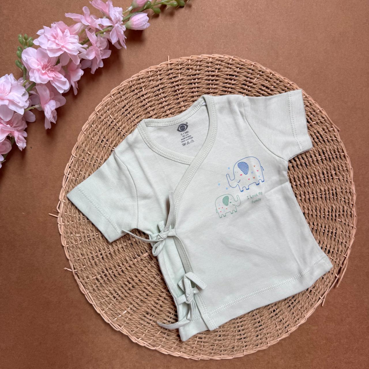 Kimono Cotton Jabla - Green Elephant