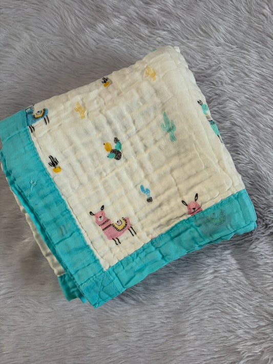 Muslin Blanket 6 Layer - Camel