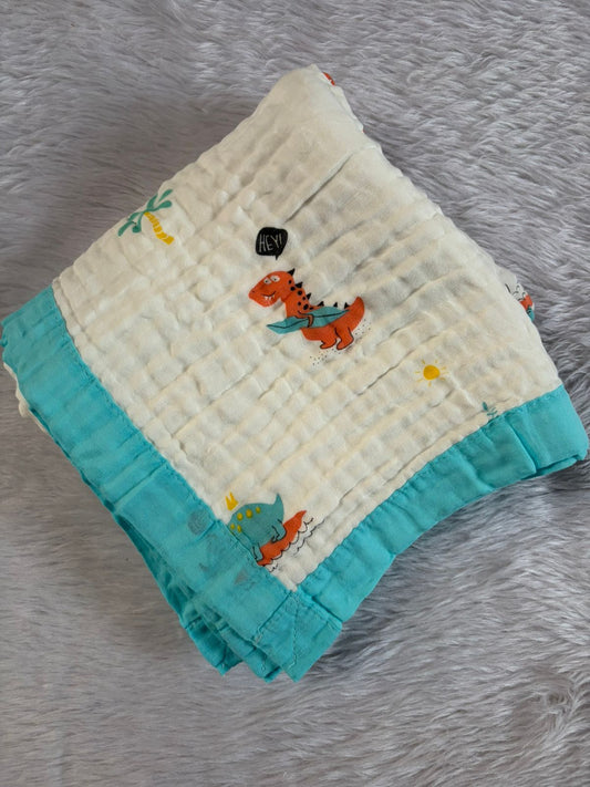 Muslin Blanket 6 Layer - Dragon