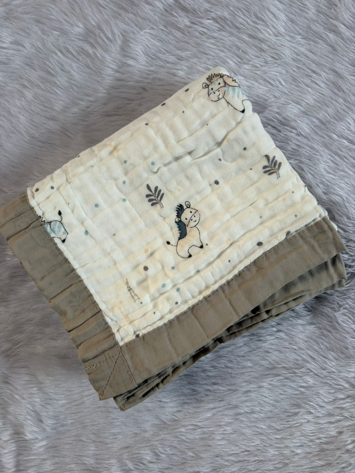 Muslin Blanket 6 Layer - Horse
