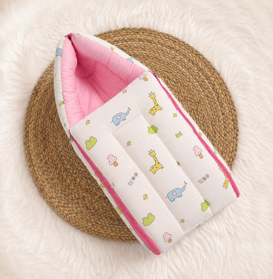 Muslin Baby Carry Bed - Zoo