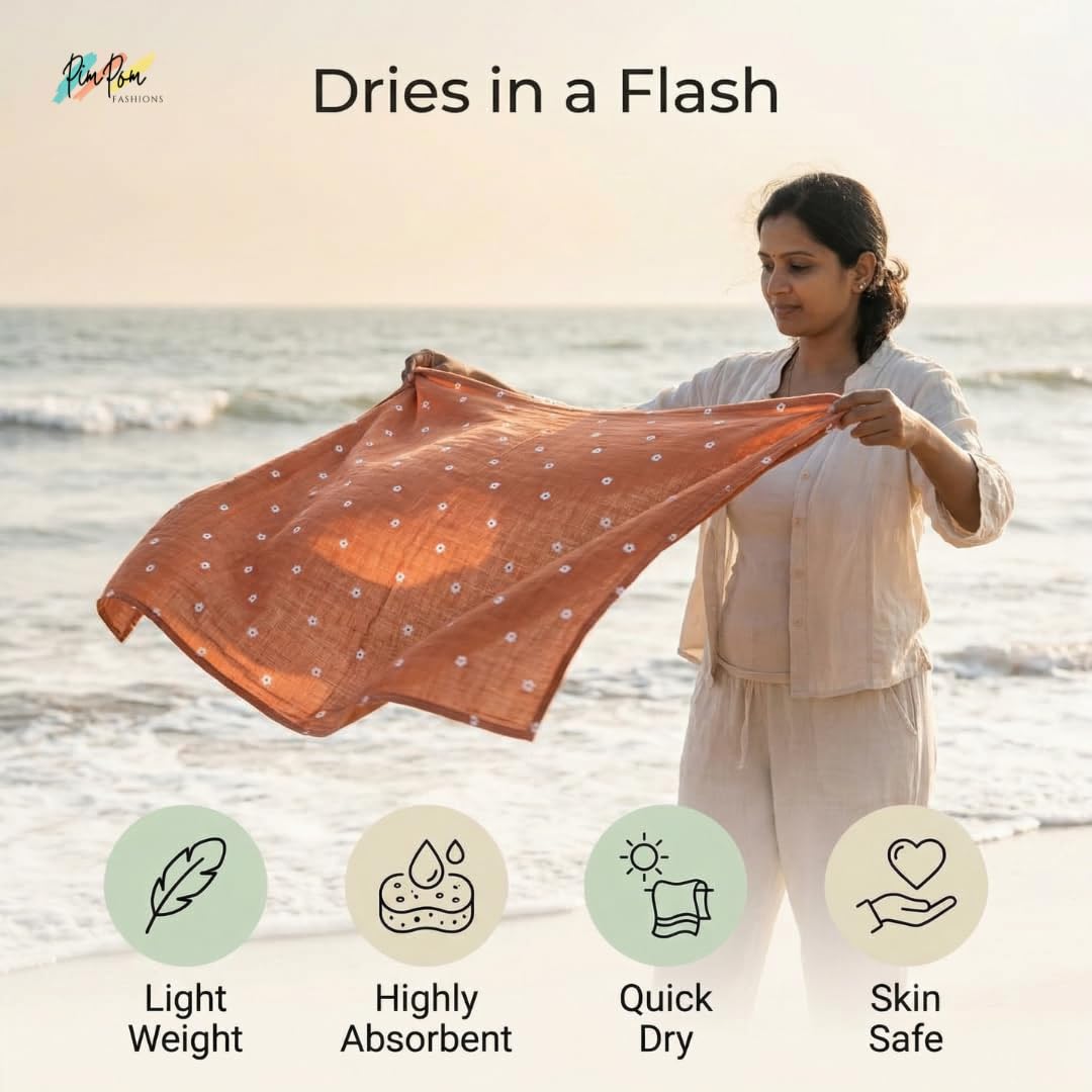 Muslin Bath Towels - Combo 2