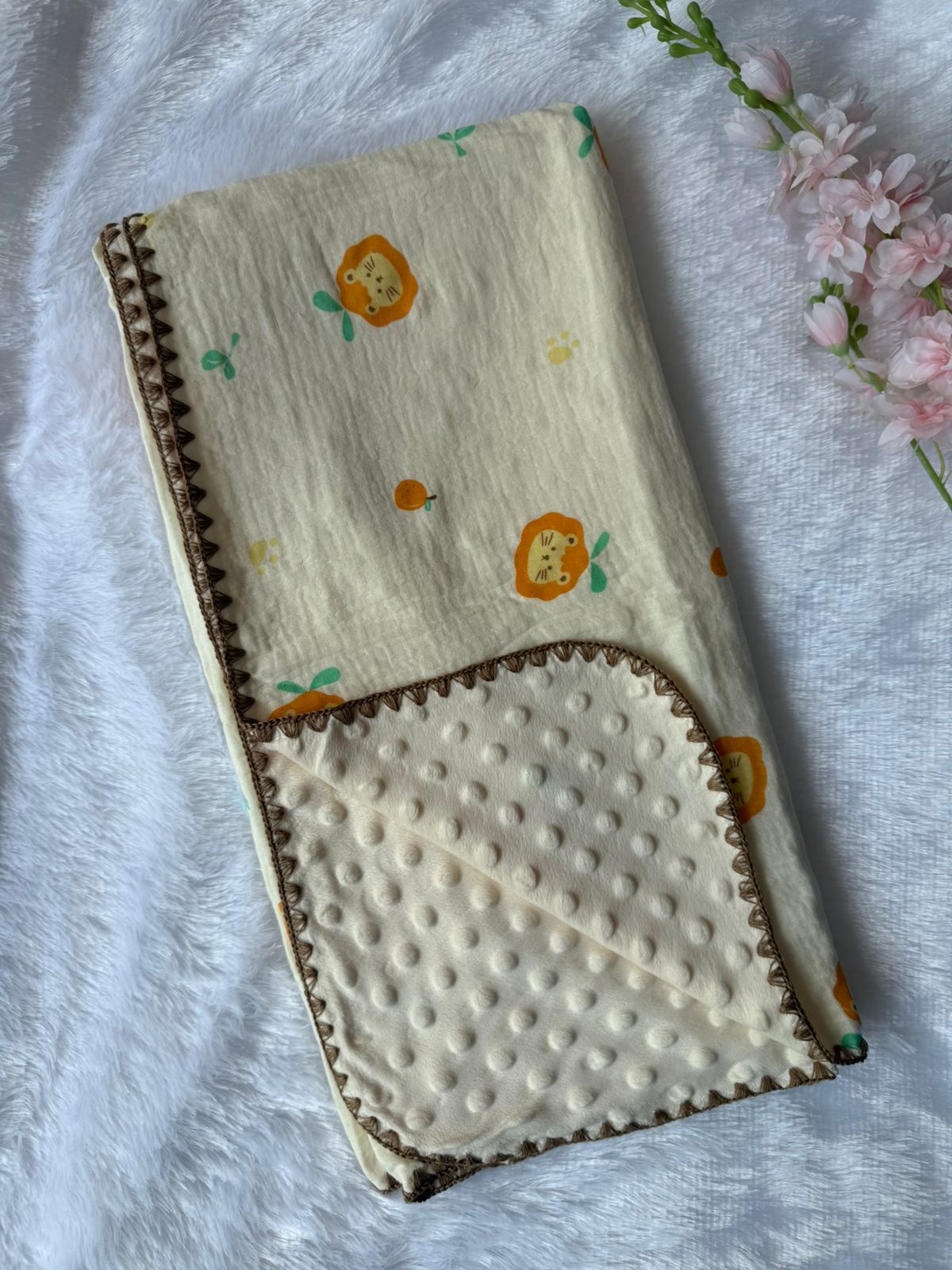 Muslin Bubble Blanket - Lion