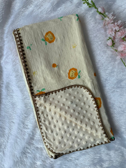 Muslin Bubble Blanket - Lion