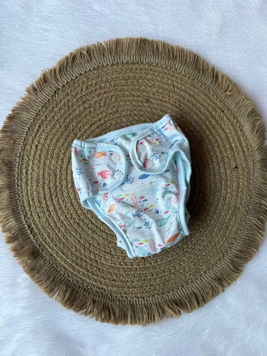 New Born Cloth Diapers - Fishes