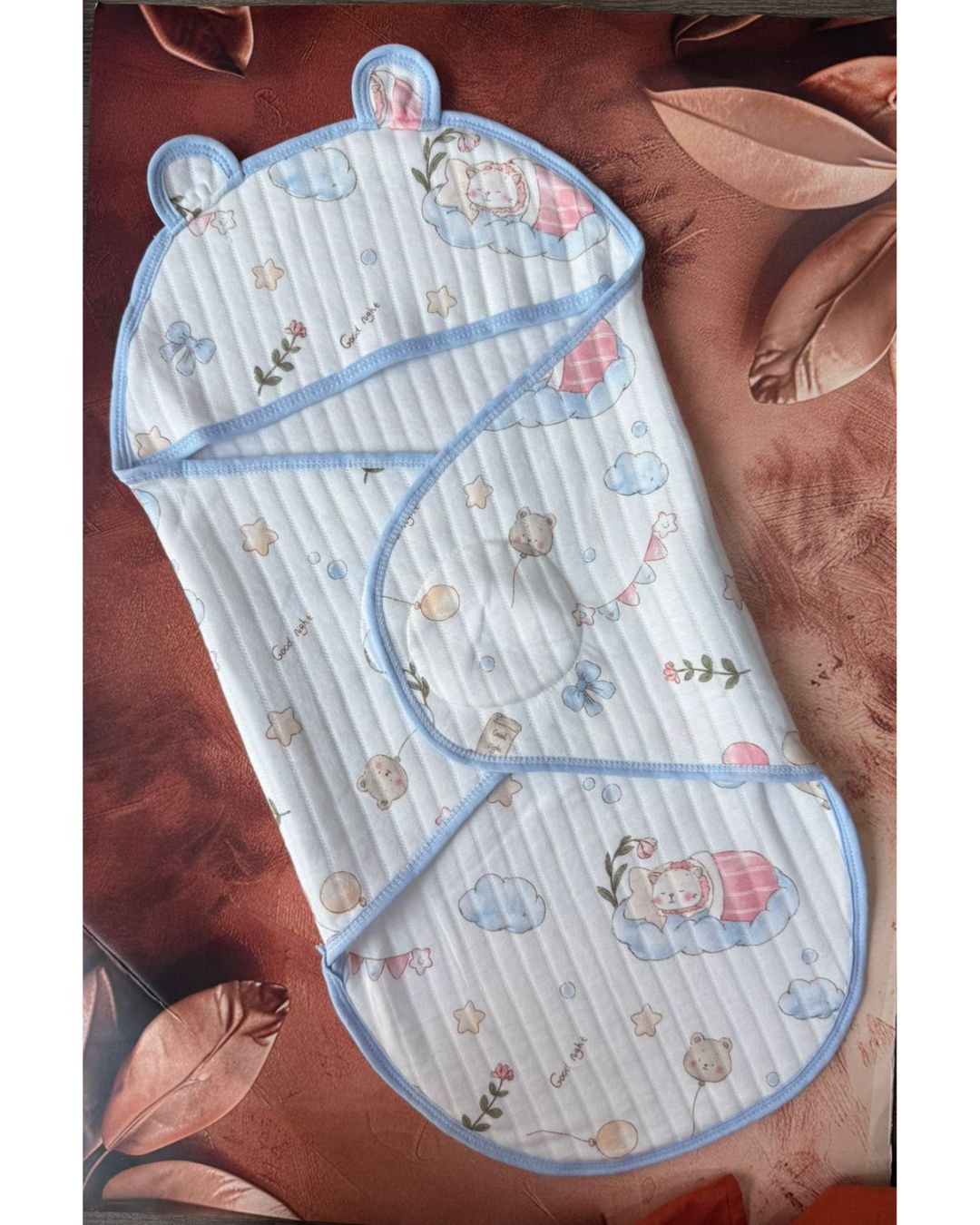 Premium Baby Swaddle - Teddy Face Velcro Type