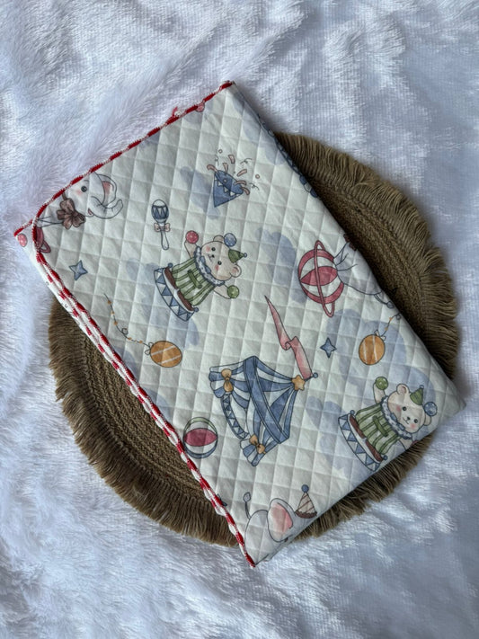 Premium Swaddle/ Wrapper/ Receiving Blanket - Circus