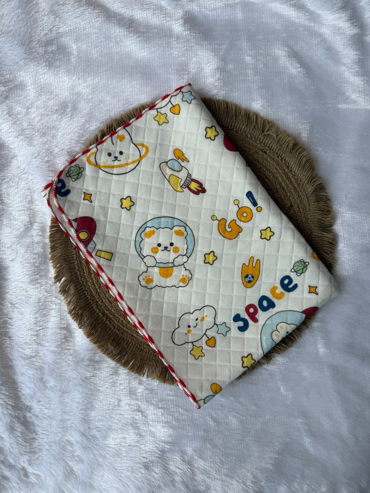 Premium Swaddle/ Wrapper/ Receiving Blanket - Dog Space