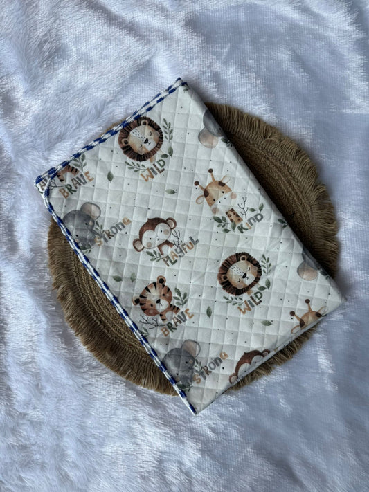 Premium Swaddle/ Wrapper/ Receiving Blanket - Wild Lion