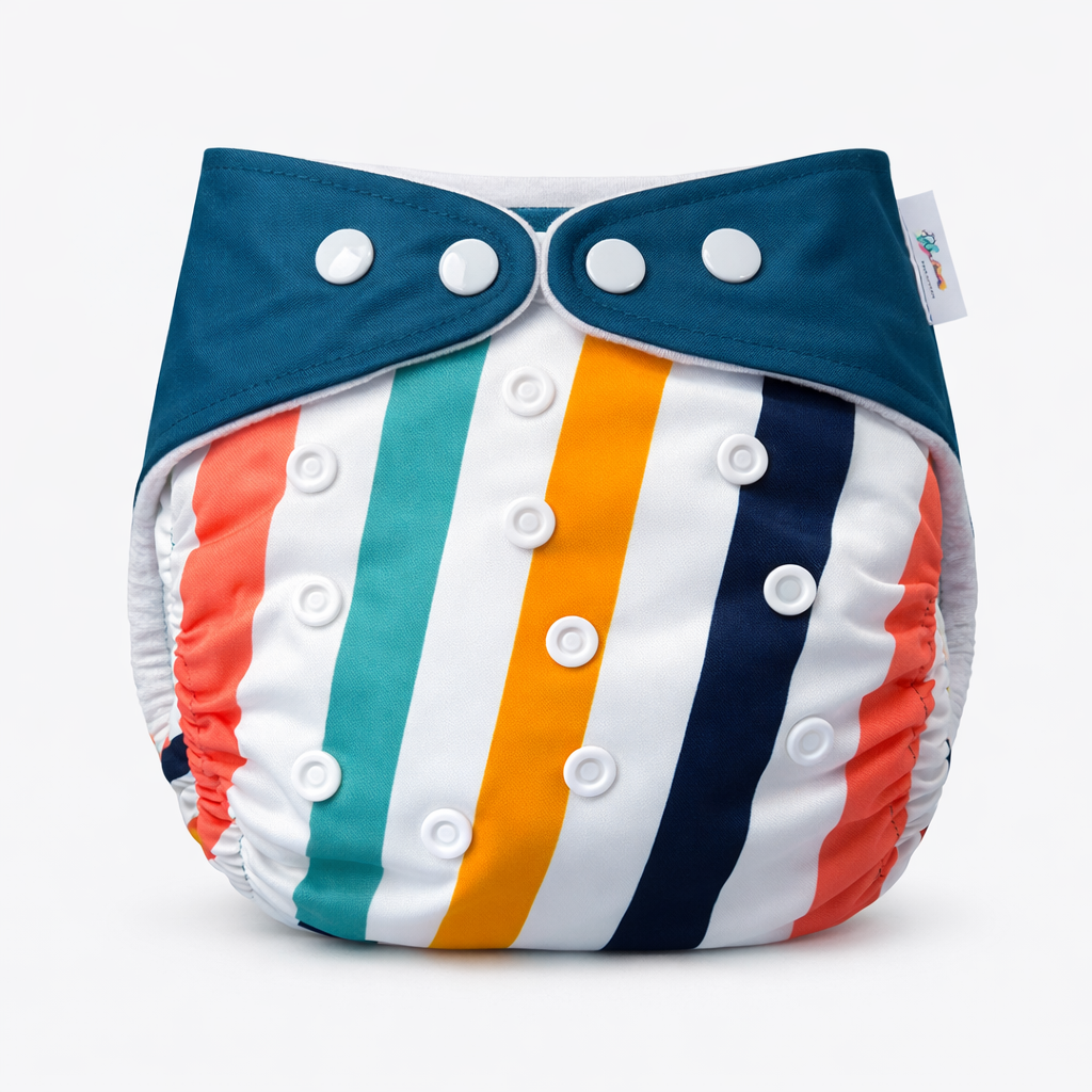OneFit Free Size Cloth Diapers - Stripes